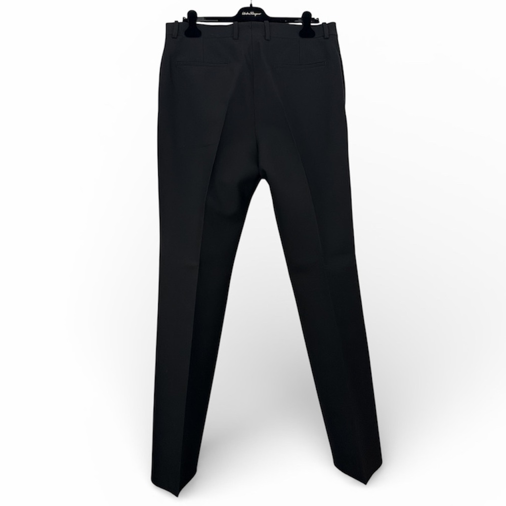 Salvatore Ferragamo Black Wool Trousers